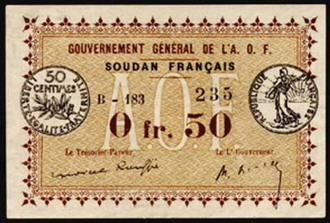 Government General De La O F  0.5 Francs  No Date Issue  Not Mine - Ron Wise Dimensions: 200 X 100, Type: JPEG